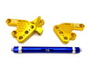 Titanium Surron Custom CNC Aluminum Footpeg Bracket Assembly Talaria MX3 MX4 MX5 Gold / Blue Footpeg bracket assembly