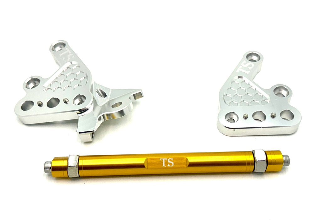 Titanium Surron Custom CNC Aluminum Footpeg Bracket Assembly Talaria MX3, MX4, MX5