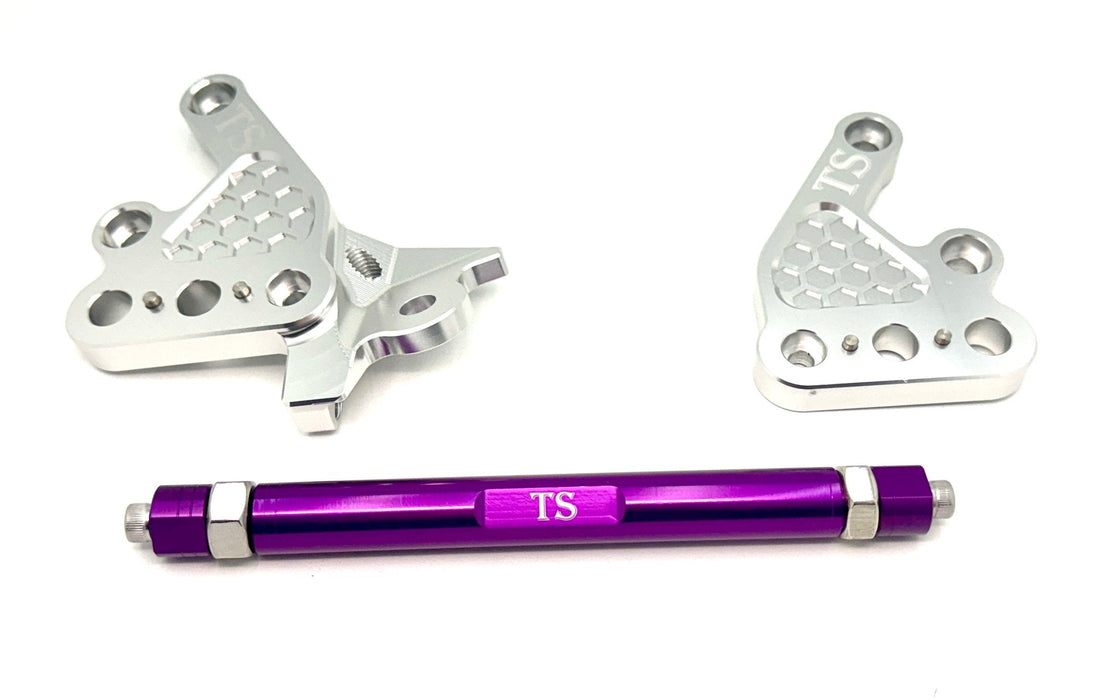 Titanium Surron Custom CNC Aluminum Footpeg Bracket Assembly Talaria MX3, MX4, MX5