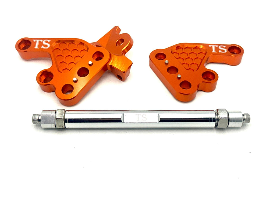 Titanium Surron Custom CNC Aluminum Footpeg Bracket Assembly Talaria MX3, MX4, MX5