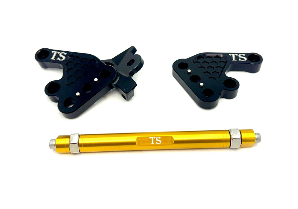 Titanium Surron Custom CNC Aluminum Footpeg Bracket Assembly Talaria MX3, MX4, MX5