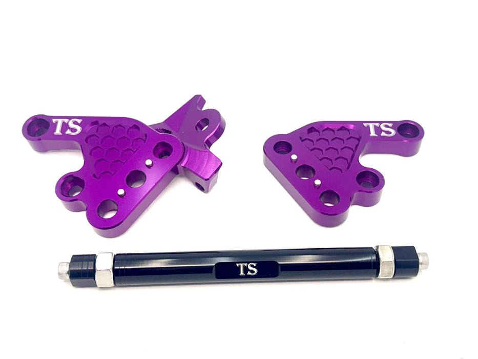 Titanium Surron Custom CNC Aluminum Footpeg Bracket Assembly Talaria MX3, MX4, MX5