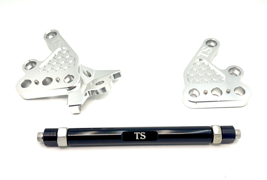 Titanium Surron Custom CNC Aluminum Footpeg Bracket Assembly Talaria MX3, MX4, MX5