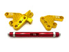 Titanium Surron Custom CNC Aluminum Footpeg Bracket Assembly Talaria MX3 MX4 MX5 Gold / Red Footpeg bracket assembly