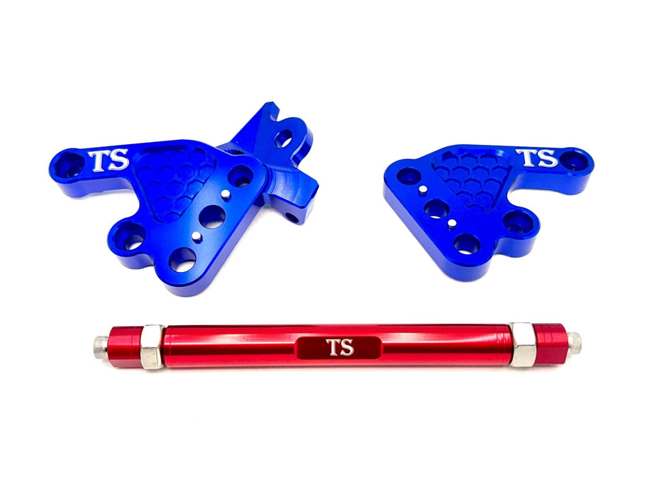 Titanium Surron Custom CNC Aluminum Footpeg Bracket Assembly Talaria MX3, MX4, MX5