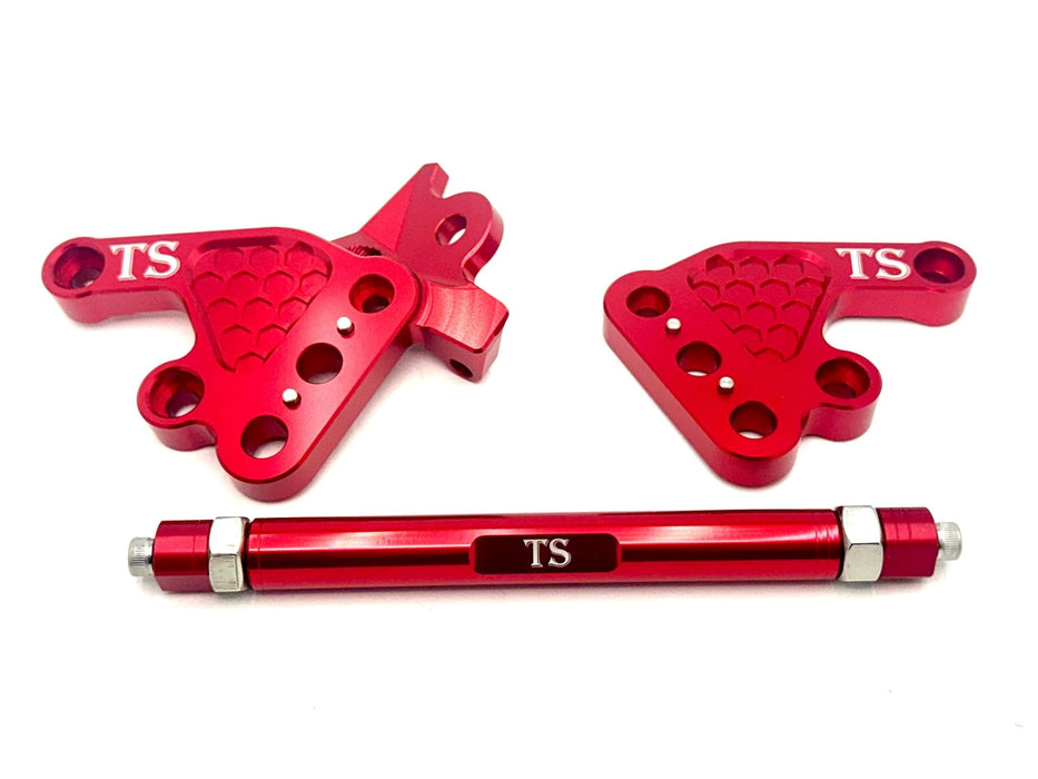 Titanium Surron Custom CNC Aluminum Footpeg Bracket Assembly Talaria MX3, MX4, MX5