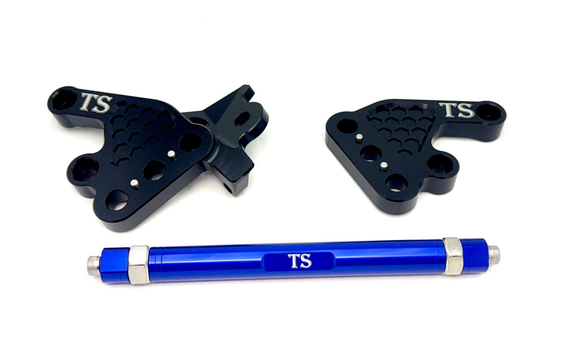 Titanium Surron Custom CNC Aluminum Footpeg Bracket Assembly Talaria MX3, MX4, MX5