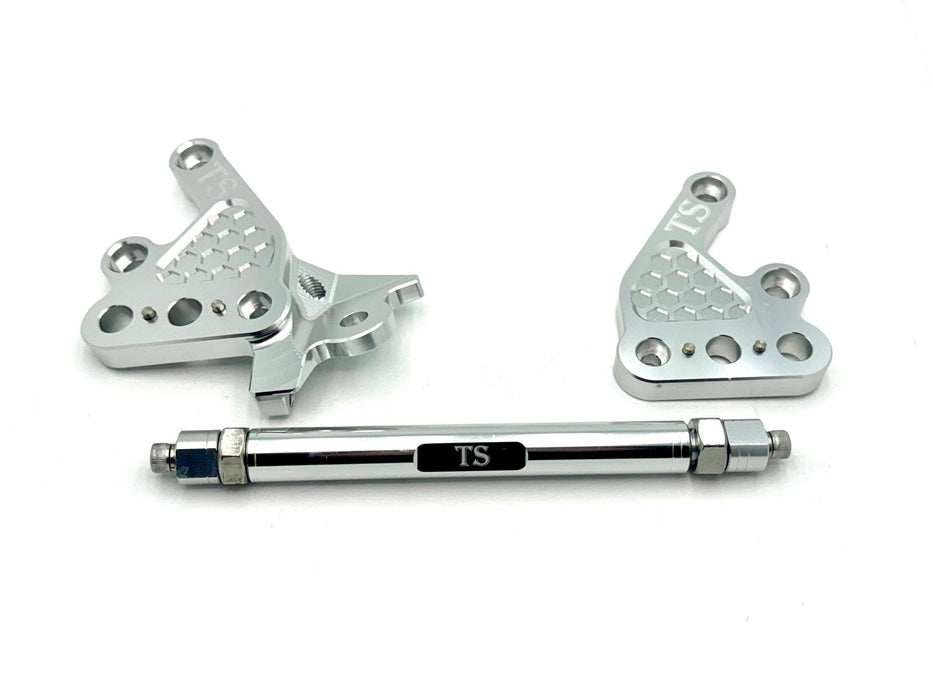 Titanium Surron Custom CNC Aluminum Footpeg Bracket Assembly Talaria MX3, MX4, MX5
