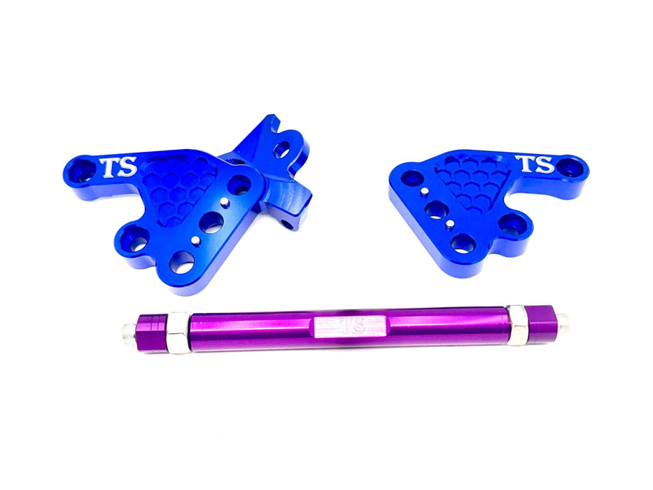 Titanium Surron Custom CNC Aluminum Footpeg Bracket Assembly Talaria MX3, MX4, MX5