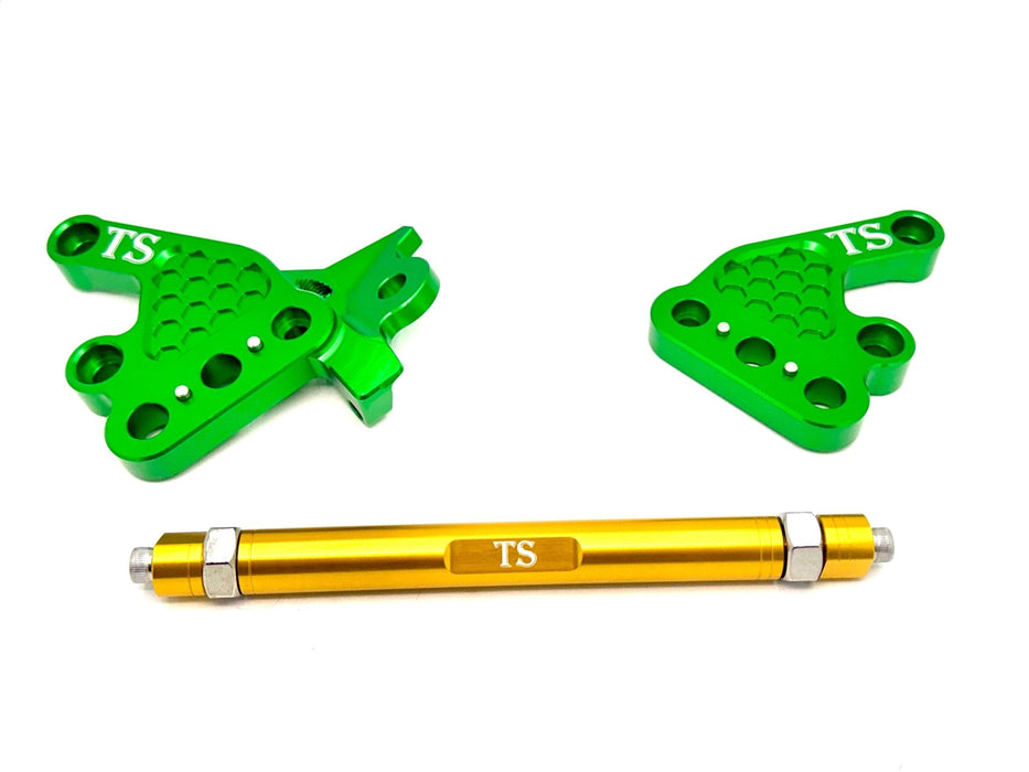Titanium Surron Custom CNC Aluminum Footpeg Bracket Assembly Talaria MX3, MX4, MX5