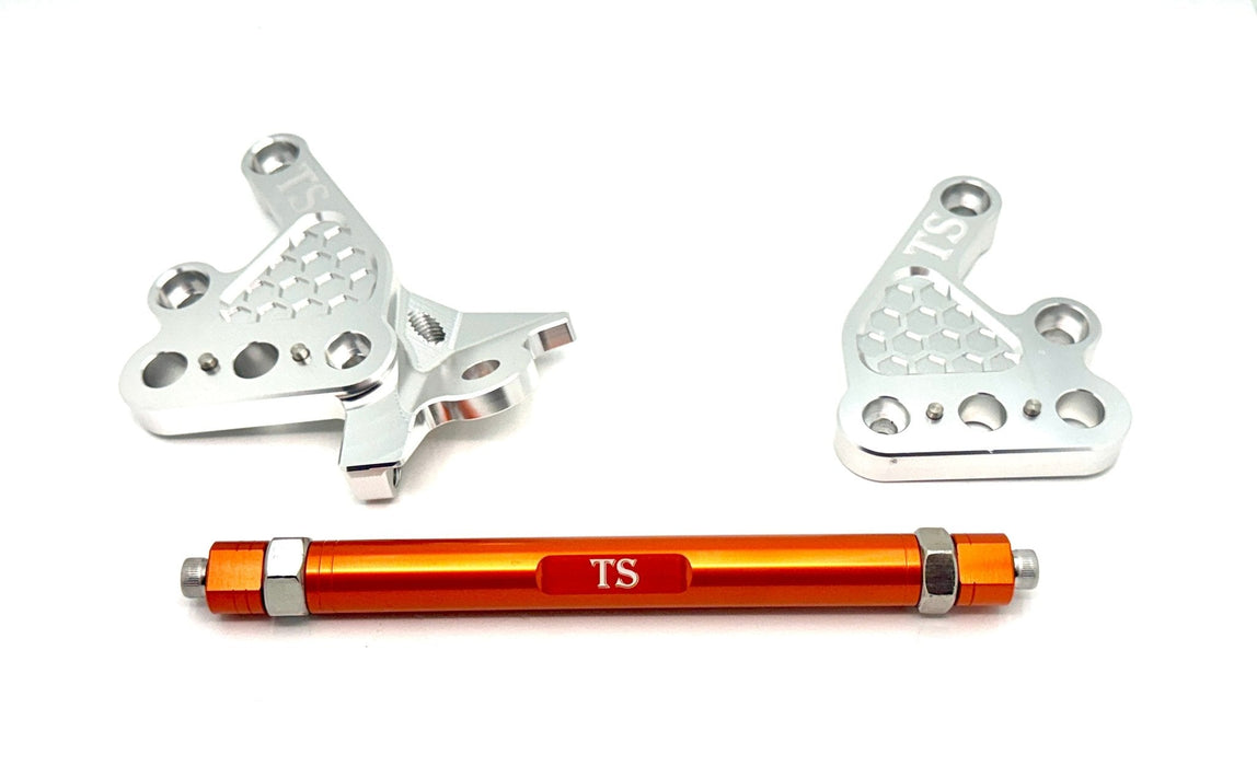 Titanium Surron Custom CNC Aluminum Footpeg Bracket Assembly Talaria MX3, MX4, MX5