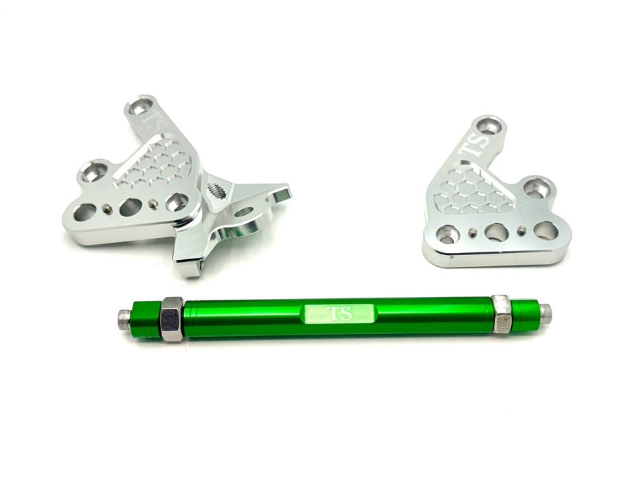 Titanium Surron Custom CNC Aluminum Footpeg Bracket Assembly Talaria MX3, MX4, MX5