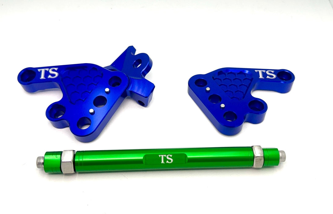 Titanium Surron Custom CNC Aluminum Footpeg Bracket Assembly Talaria MX3, MX4, MX5