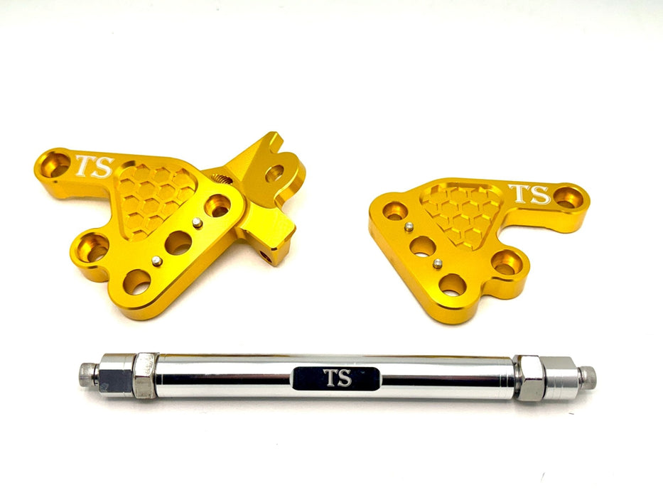 Titanium Surron Custom CNC Aluminum Footpeg Bracket Assembly Talaria MX3, MX4, MX5