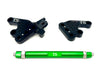 Titanium Surron Custom CNC Aluminum Footpeg Bracket Assembly Talaria MX3 MX4 MX5 Black / Green Footpeg bracket assembly