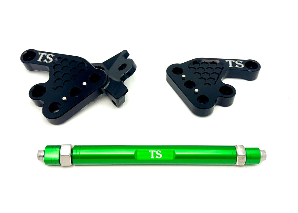Titanium Surron Custom CNC Aluminum Footpeg Bracket Assembly Talaria MX3, MX4, MX5