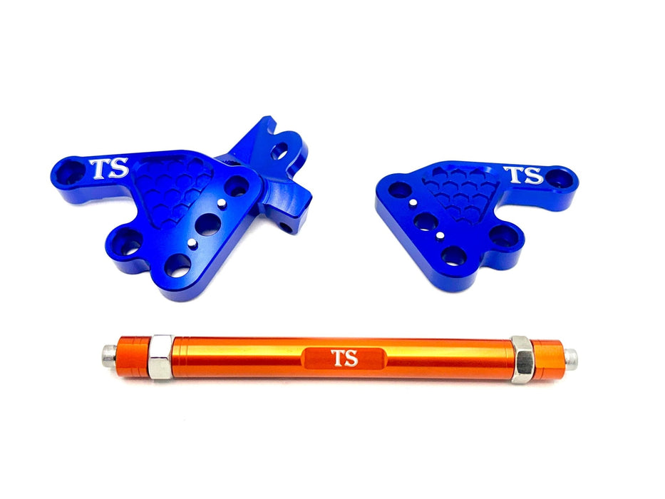 Titanium Surron Custom CNC Aluminum Footpeg Bracket Assembly Talaria MX3, MX4, MX5