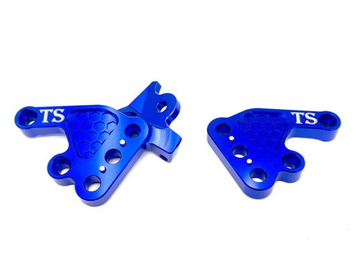 Titanium Surron Custom CNC Aluminum Footpeg Brackets for Talaria Sting MX3 MX4 MX5 Blue / Talaria MX3 MX4 MX5 ONLY