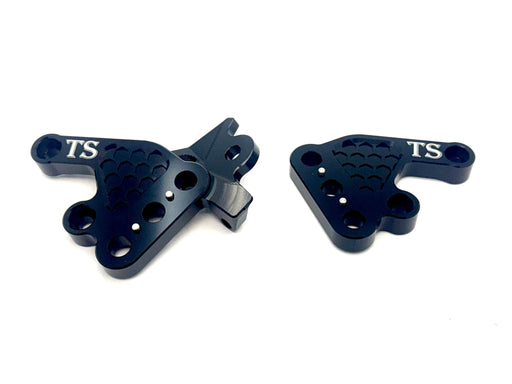 Titanium Surron Custom CNC Aluminum Footpeg Brackets for Talaria Sting MX3 MX4 MX5 Black / Talaria MX3 MX4 MX5 ONLY