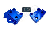Custom CNC Aluminum Footpeg Brackets for Talaria X3 (XXX models) - Blue - Talaria X3 CNC footpeg brackets