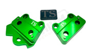 Custom CNC Aluminum Footpeg Brackets for Talaria X3 (XXX models) - Green - Talaria X3 CNC footpeg brackets