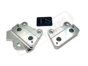 Custom CNC Aluminum Footpeg Brackets for Talaria X3 (XXX models) - Silver - Talaria X3 CNC footpeg brackets