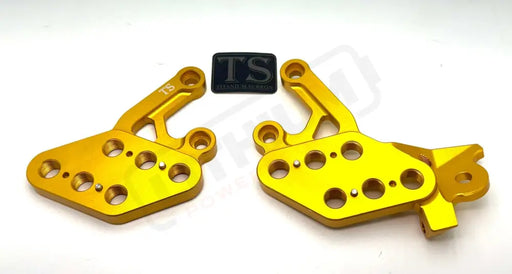 Custom CNC Aluminum Footpeg Drop Bracket for Surron LBX and E-Ride Pro Models - Gold / Surron LBX and Segway - Surron