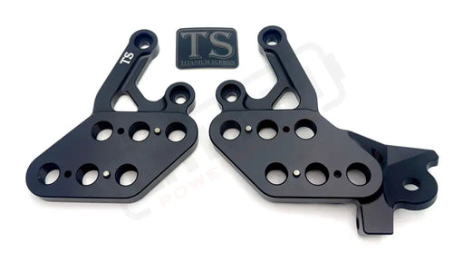 Custom CNC Aluminum Footpeg Drop Bracket for Surron LBX and E-Ride Pro Models - Footpeg Hardware