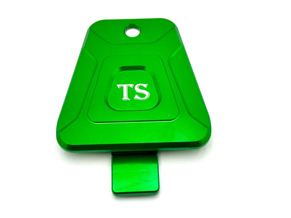 Titanium Surron Custom CNC Aluminum Horn Delete Cover E-Ride Pro and Surron Green E-Ride Pro Horn Delete