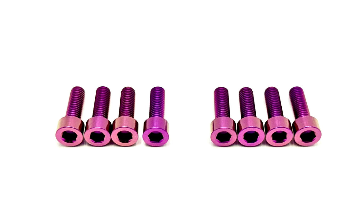 Titanium Surron Titanium Direct Mount Stem Bolt Kit Purple Titanium Direct Mount Stem Bolts