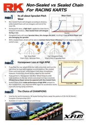 DB 219RK Non - Sealed Chain Gold Series Primary Belt to Chain Conversion Kit Surron LBX - Lithium Powersports