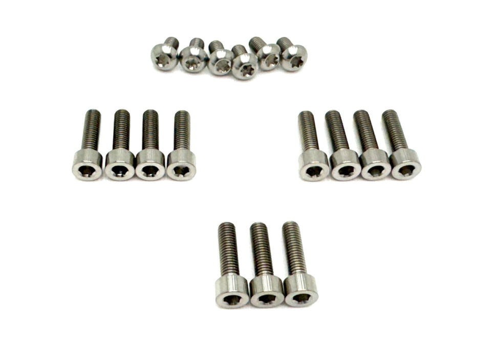 Titanium Surron Titanium DNM/ KKE Fork Bolt Kits Silver (raw) DNM/ KKE Fork Titanium Bolt Kit