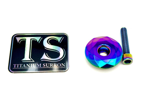 Titanium Surron E-moto Fork Stem Caps Surron Talaria E-Ride Pro E-moto Rainbow Stem Cap