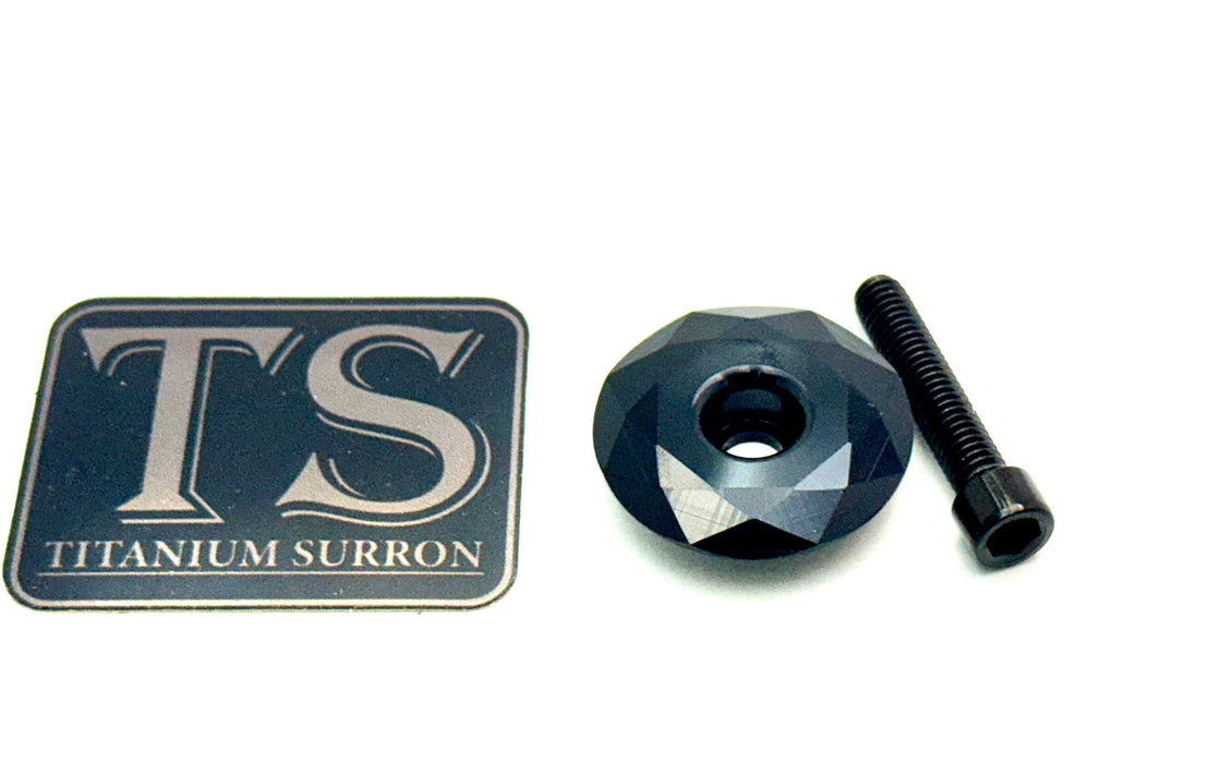 Titanium Surron E-moto Fork Stem Caps Surron Talaria E-Ride Pro E-moto Black Stem Cap