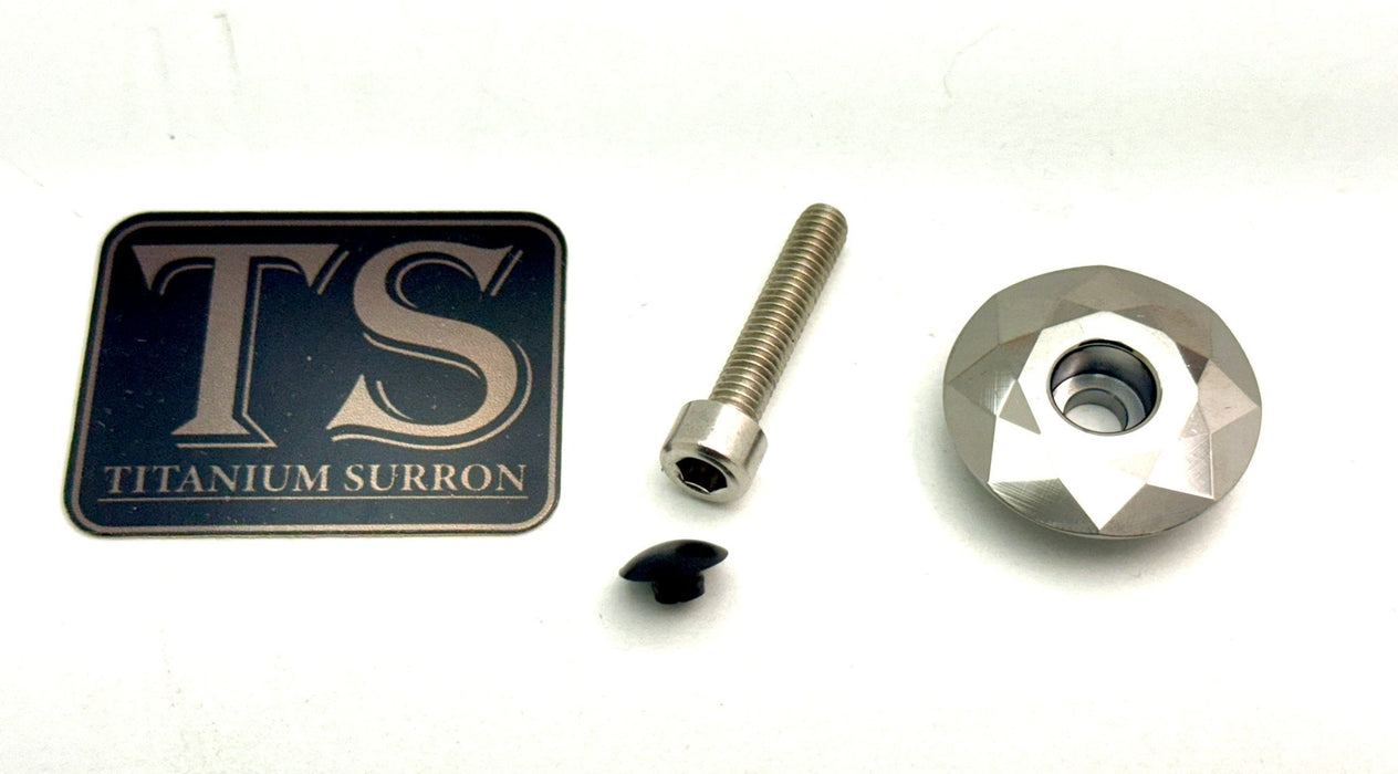 Titanium Surron E-moto Fork Stem Caps Surron Talaria E-Ride Pro E-moto Silver Stem Cap