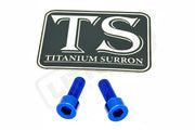 E-Moto Throttle Titanium Bolts - Blue / OEM Throttle (see list) - Titanium Bolts