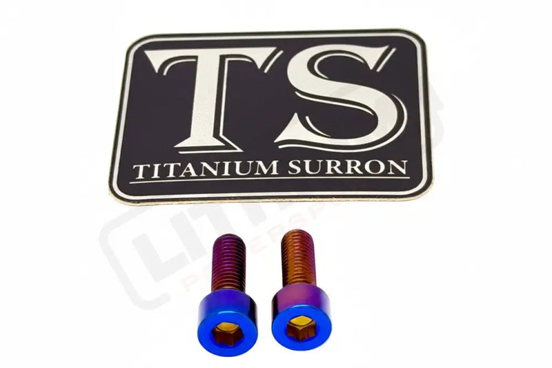 E-Moto Throttle Titanium Bolts - Burnt Blue / OEM Throttle (see list) - Titanium Bolts