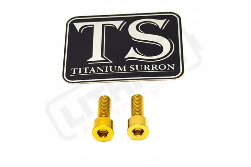 E-Moto Throttle Titanium Bolts - Gold / OEM Throttle (see list) - Titanium Bolts