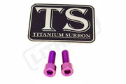 E-Moto Throttle Titanium Bolts - Purple / OEM Throttle (see list) - Titanium Bolts