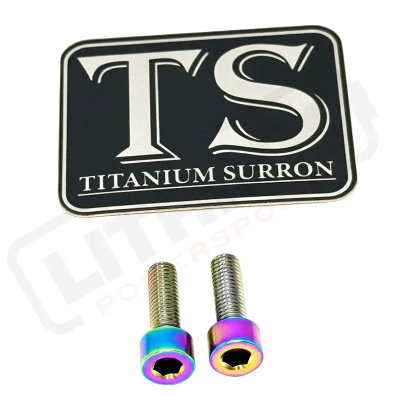 E-Moto Throttle Titanium Bolts - Rainbow / OEM Throttle (see list) - Titanium Bolts