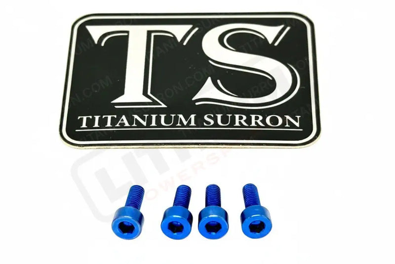 E-Ride Pro Display Protector Titanium Bolts - Blue - Titanium Hardware