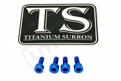E-Ride Pro Display Protector Titanium Bolts - Blue - Titanium Hardware
