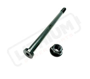 E-Ride Pro SS 2.0/ Pro S Titanium Rear Axle and Nut (2 Pieces) - Black - Titanium Bolts