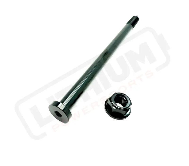 E-Ride Pro SS 2.0/ Pro S Titanium Rear Axle and Nut (2 Pieces) - Black - Titanium Bolts