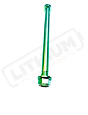 E-Ride Pro SS 2.0/ Pro S Titanium Rear Axle and Nut (2 Pieces) - Green - Titanium Bolts