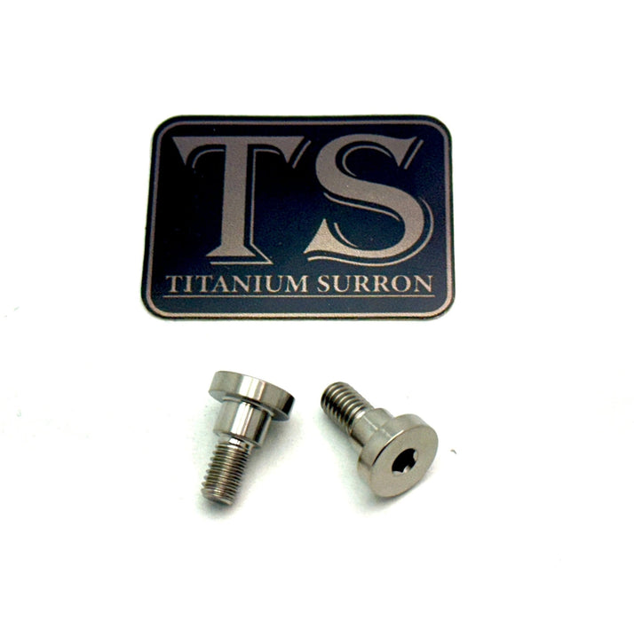 Titanium Surron Titanium Battery Lid Bolts - E-Ride Pro - (Two Pcs) Raw Titanium (Silver) ERP Battery lid bolts