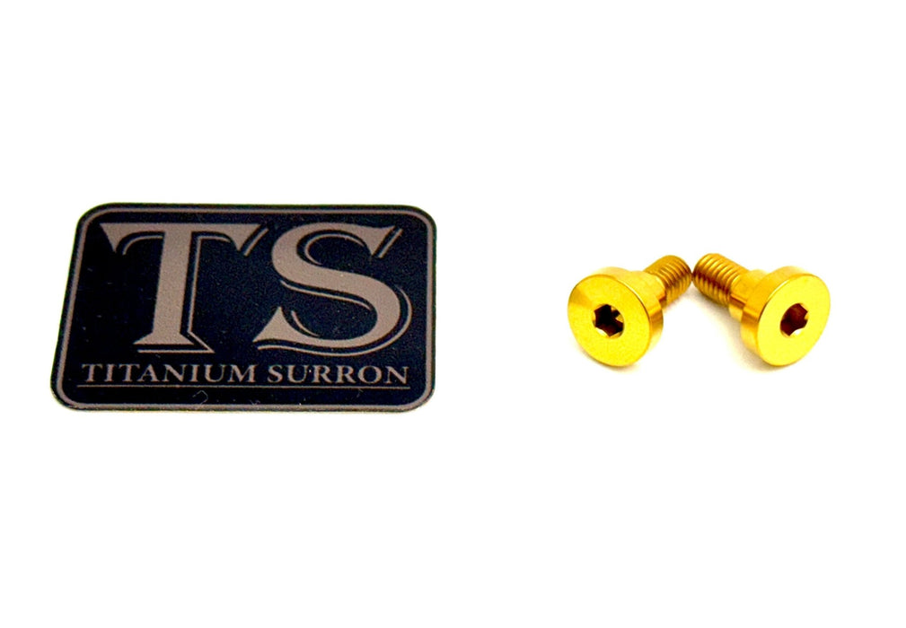 Titanium Surron Titanium Battery Lid Bolts - E-Ride Pro - (Two Pcs) Gold ERP Battery lid bolts