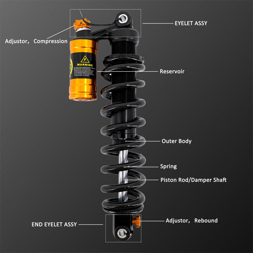 KKE Modified Rear Suspension Shock for Surron Light Bee X eParts