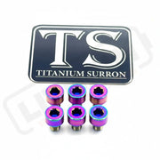 EBMX X9000 Heat Sink Titanium Bolt Kits (6) - Rainbow - Titanium Bolts