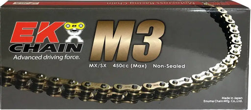 EK Chain M3 Non - Sealed 520 - 120L Gold - Lithium Powersports